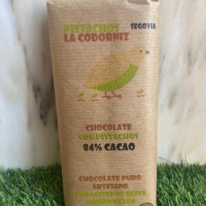 Chocolate con leche y pistachos