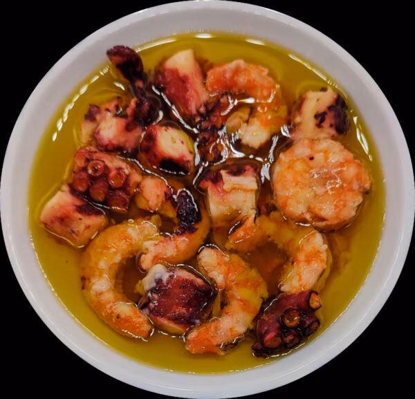 Pulpo con gambones - Imagen 2