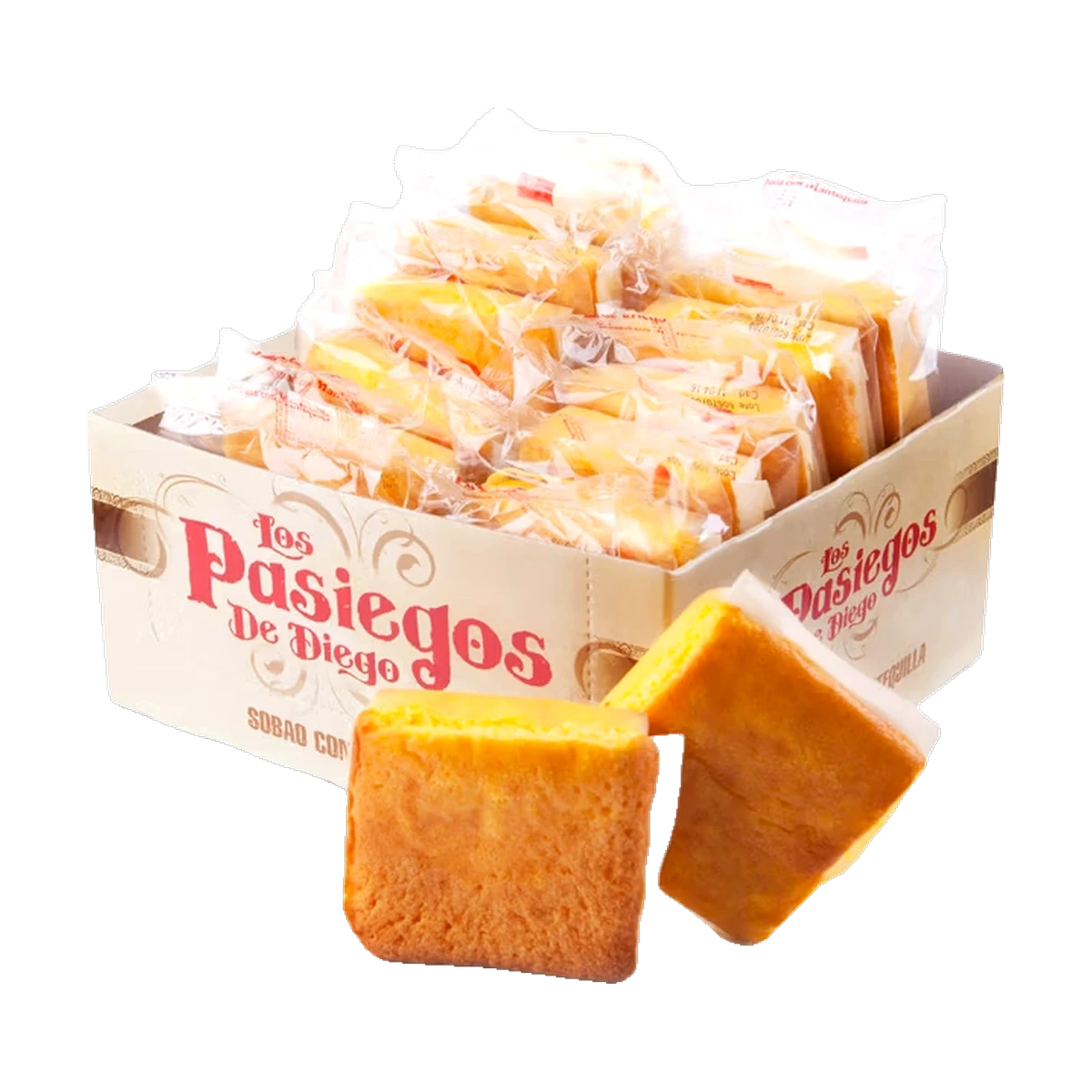 <p><strong>Sobaos pasiegos pequeños</strong> en caja expositor de 12 unidades: el tamaño perfecto para el desayuno, la merienda o para venta individual en tu negocio.</p><ul><li>12 sobaos pequeños (960 g)</li><li>Premios AFCA 2018, 2019, 2022, 2023 y 2025</li><li>Elaboración artesanal en Cantabria</li></ul> Sobaos Pasiegos pequeños - 12 uds